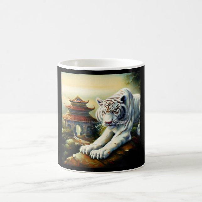Caneca De Café Tigre branco chinês (23) (Centro)