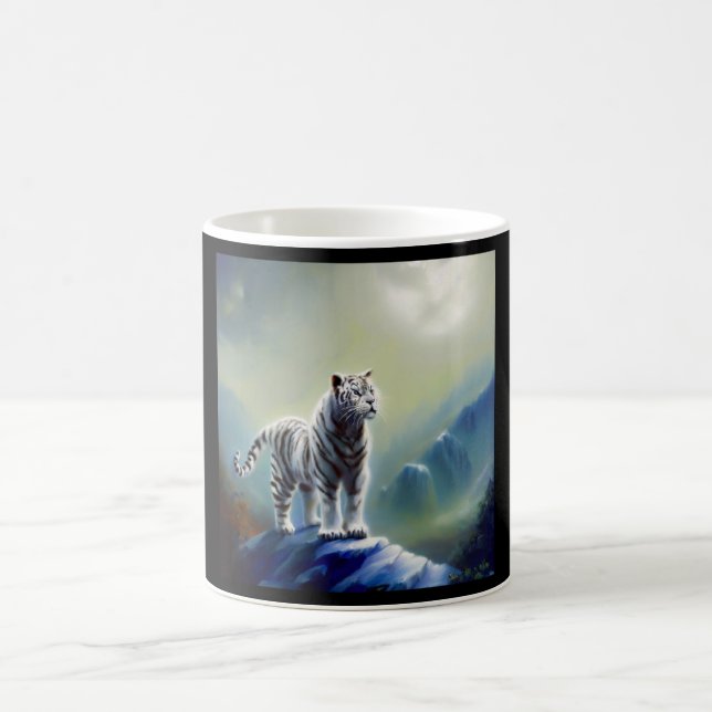 Caneca De Café Tigre branco chinês (24) (Centro)