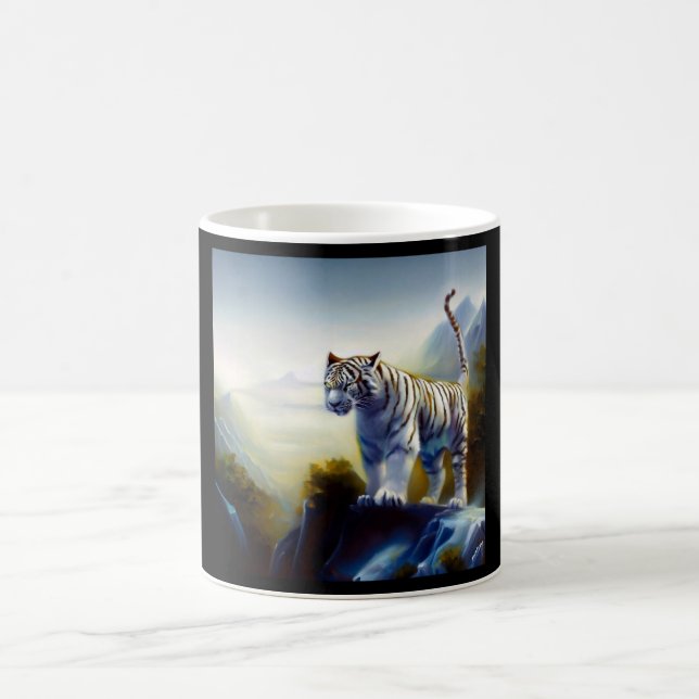 Caneca De Café Tigre Branco Chinês (28) (Centro)