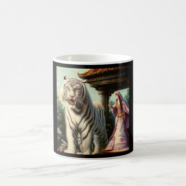 Caneca De Café Tigre branco chinês (33) (Centro)