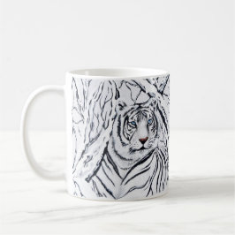 Caneca De Café Tigre Branco Misturando