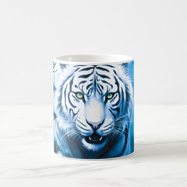Caneca De Café Tigre Branco Selvagem Florestal (Centro)