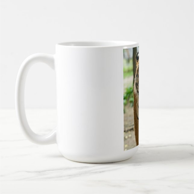 Caneca De Café Tigre caminhante da floresta (Esquerda)