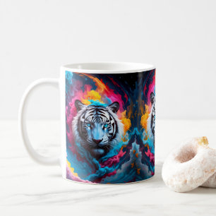 Caneca De Café Tigre com aspecto místico e etéreo