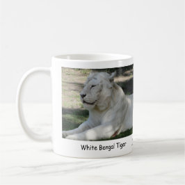 Caneca De Café Tigre de Bengal branco