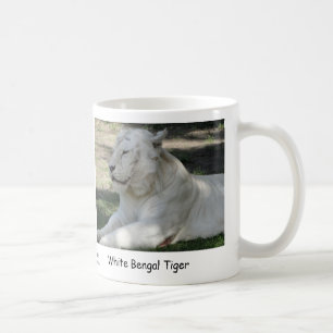 Caneca De Café Tigre de Bengal branco