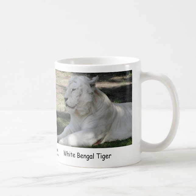 Caneca De Café Tigre de Bengal branco (Direita)