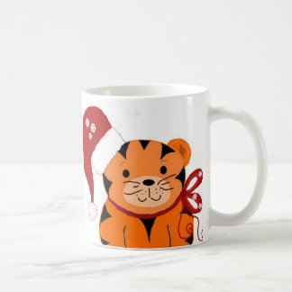 Caneca De Café Tigre de Natal