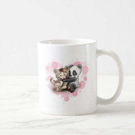 Caneca De Café Tigre e panda