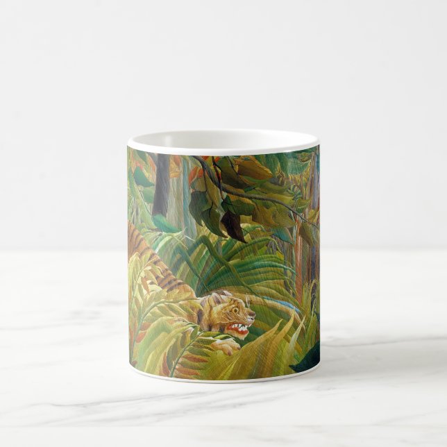 Caneca De Café Tigre em uma tempestade tropical, Rousseau (Centro)