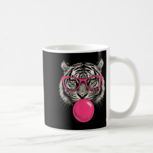 Caneca De Café Tigre Face Rosa Pulga Selva Selvagem Animal Selvag