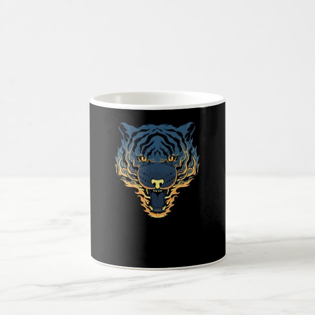 Caneca De Café Tigre Fire (Centro)