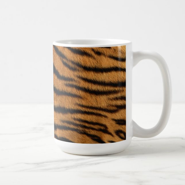 Caneca De Café Tigre Impressão de peles com pelo (Direita)