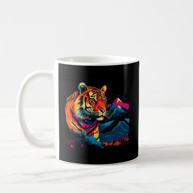 Caneca De Café Tigre Japonês (Esquerda)