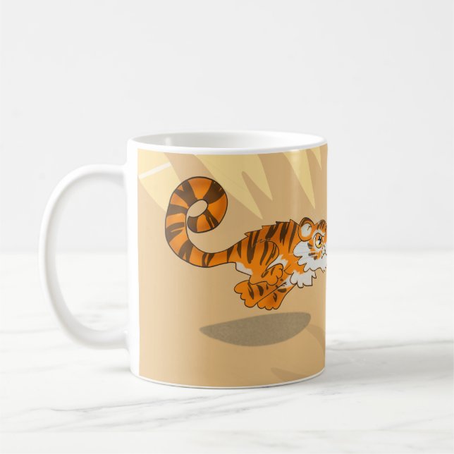 Caneca De Café Tigre na Caça (Esquerda)