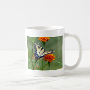 Caneca De Café Tigre oriental fêmea amarelo Swallowtail
