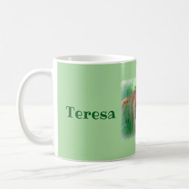 Caneca De Café Tigre personalizado (Esquerda)