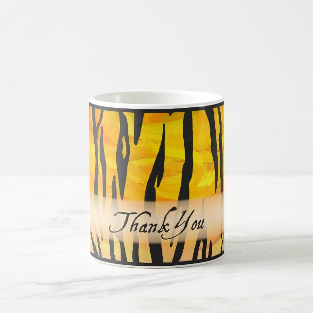 Caneca De Café Tigre Selvagem Animal Obrigado (Centro)