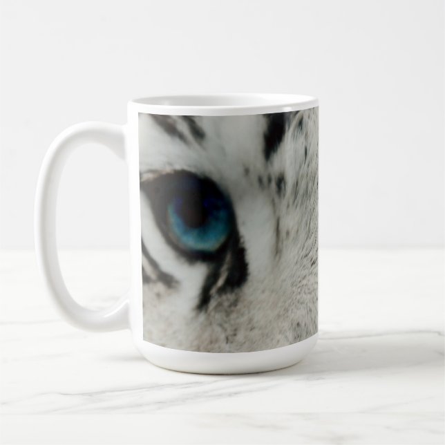 Caneca De Café Tigre Siberian branco (Esquerda)
