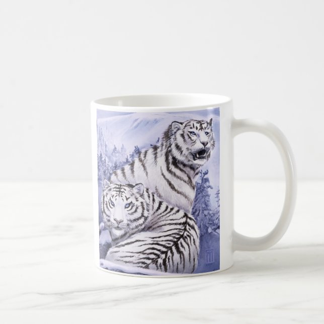 Caneca De Café Tigres do gelo (Direita)