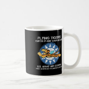 Caneca De Café Tigres Voadores Curtis P-40b Warhawk 2 Air War