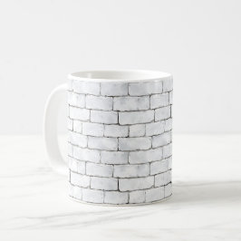 Caneca De Café Tijolos Brancos
