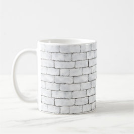 Caneca De Café Tijolos Brancos