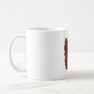 Caneca de Café Tiki com Cinzas Esculturais