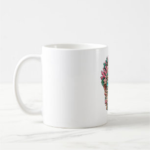 Caneca de Café Tiki Coral Rosa