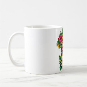 Caneca de Café Tiki Coroa de Frangipani