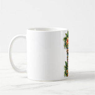 Caneca de Café Tiki Flor de Jade Suave