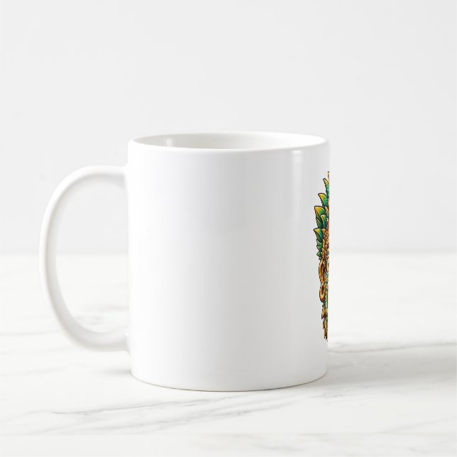 Caneca de Café Tiki Hibisco Explosão de Sol (Esquerda)