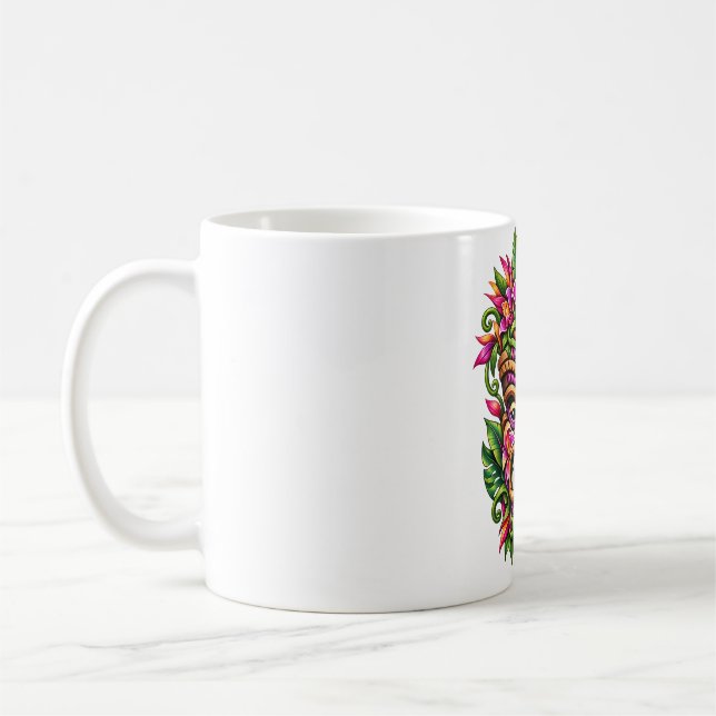 Caneca de Café Tiki Orchid Shield (Esquerda)