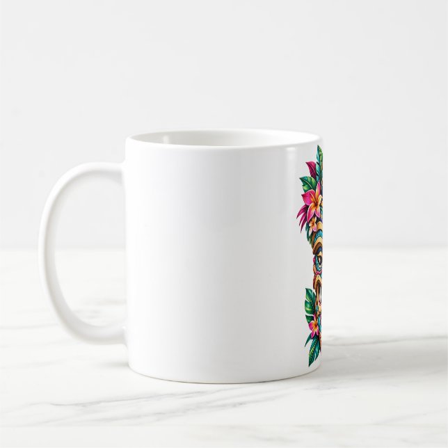 Caneca de Café Tiki Peacock Crest (Esquerda)