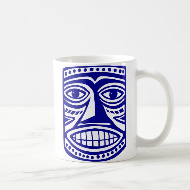 Caneca De Café Tiki Toby - Azul Dk (Direita)