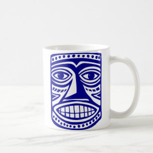 Caneca De Café Tiki Toby - Azul escuro