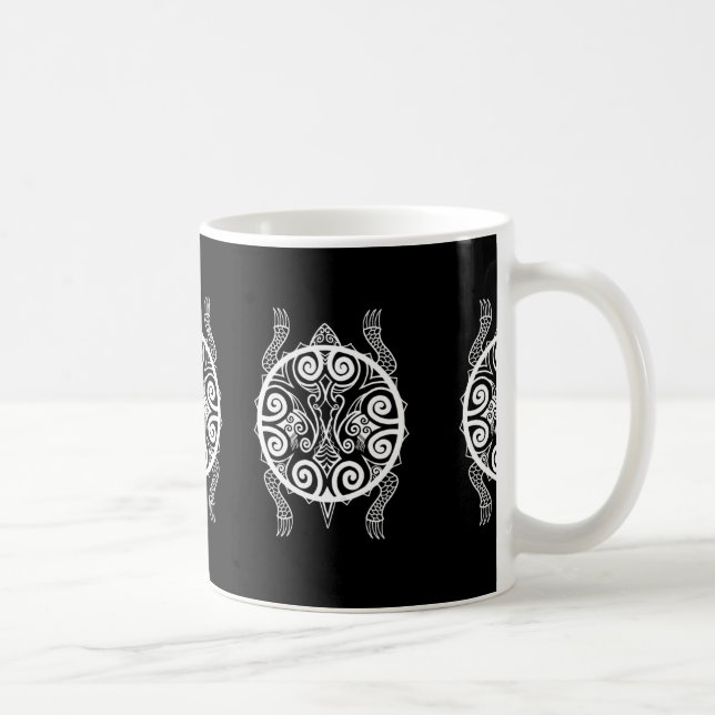 Caneca De Café Tiki Turtle Tattoo (Direita)