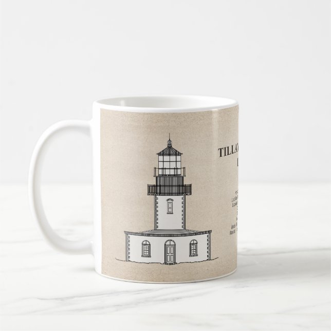 Caneca De Café Tillamook Rock Lighthouse - Oregon - SBD (Esquerda)