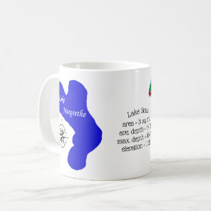Caneca De Café Timalo, MI e stats de Margrethe do lago