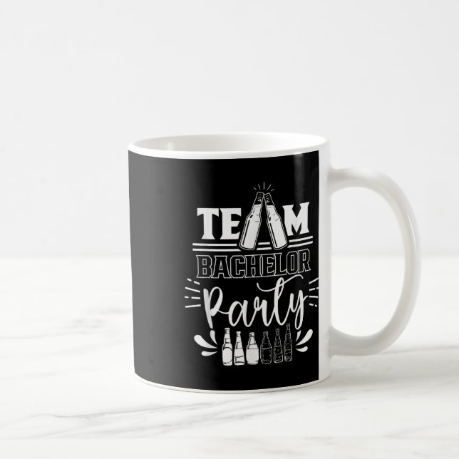 Caneca De Café Time de despedida de solteiro noivo noiva  (Direita)