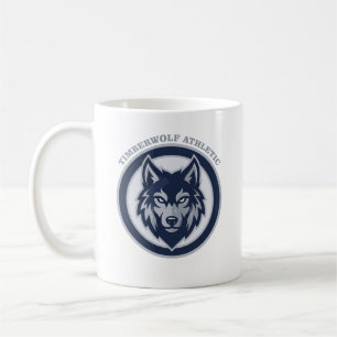 Caneca De Café Time de Esportes Brasão Atlético Timberwolf