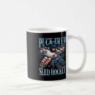 Caneca De Café Time de hóquei em trenó Puck-er Up feminino e de m