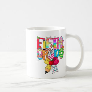 Caneca De Café Time de Sonho da 5ª Série Preppy de Volta às Aulas