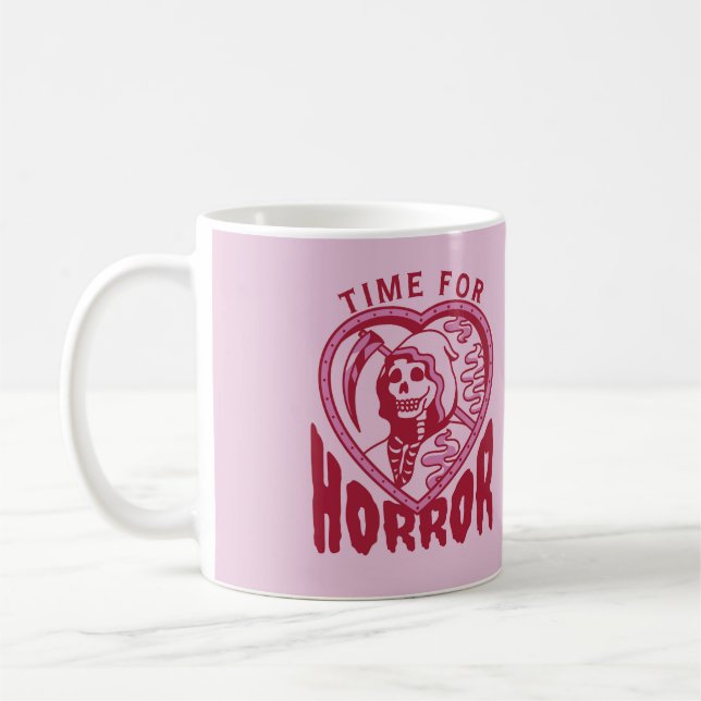 Caneca De Café Time For Horror Halloween Mug (Esquerda)