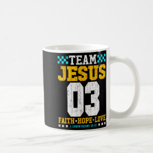Caneca De Café Time Jesus 03 Fé Esperança Amor Versículo Bíblico