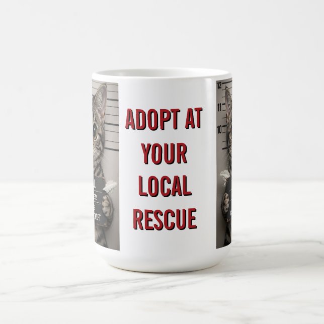 Caneca De Café Tinsel the Christmas Kitten (Centro)