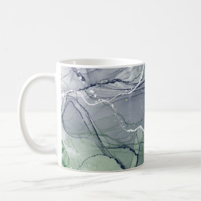 Caneca De Café Tinta alcoólica verde (Esquerda)