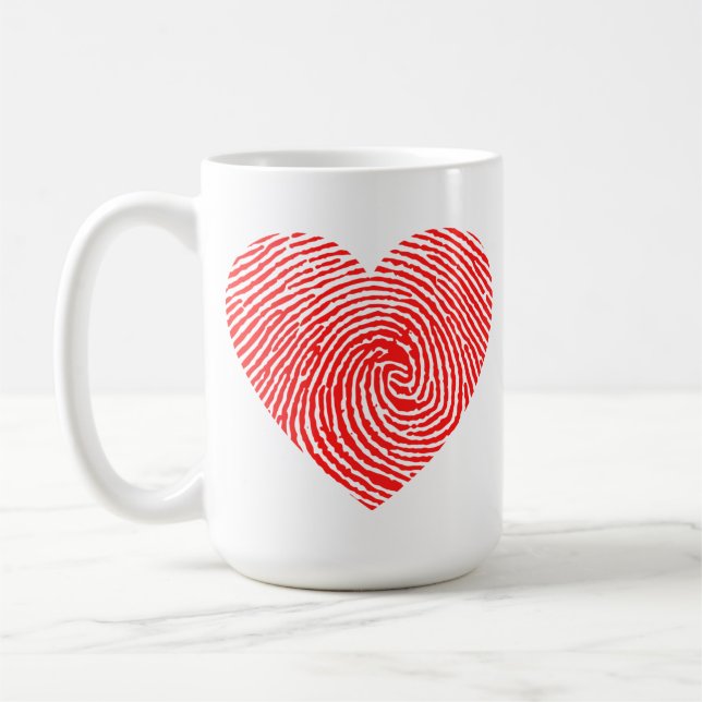 Caneca De Café Tinta cardíaca (Esquerda)
