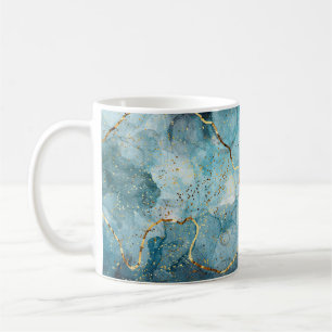Caneca De Café Tinta de álcool azul