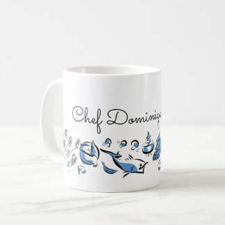 Caneca De Café Tinta de Cuisine Chinesa Personalizada Desenhando 